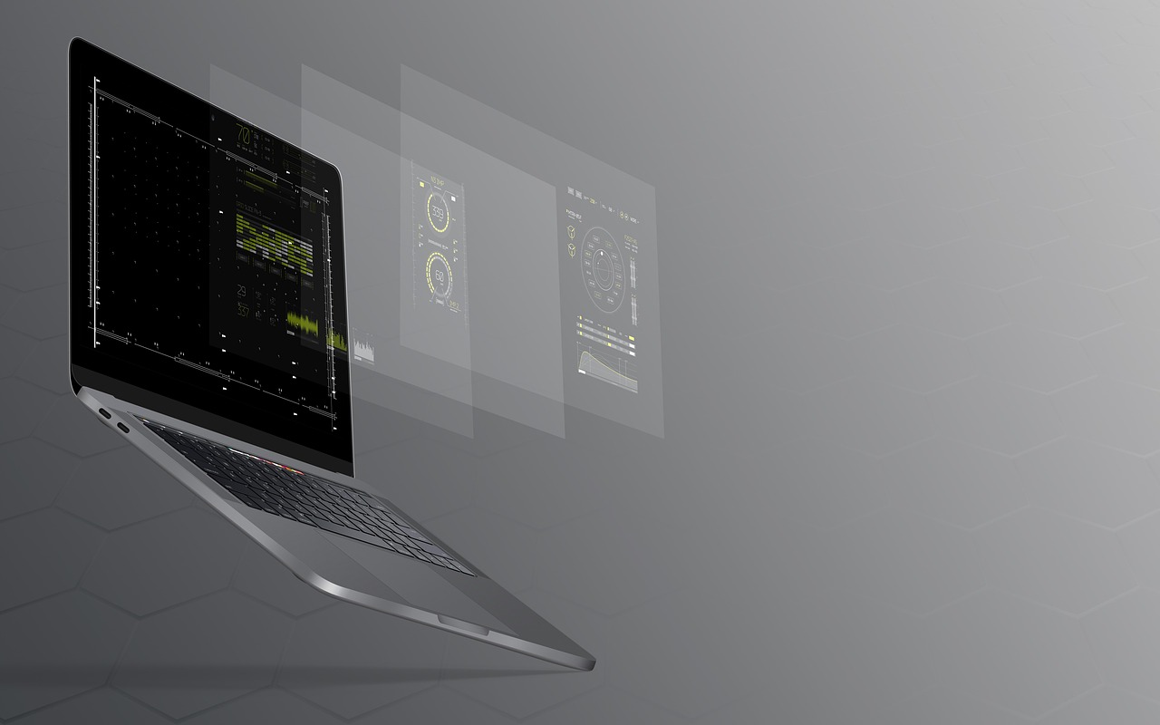 Painel de controle de software com métricas e indicadores de processos internos.